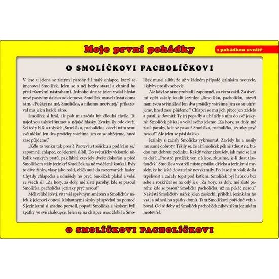 Puzzle deskové O Smolíčkovi Pacholíčkovi 24 dílků Moje první pohádky