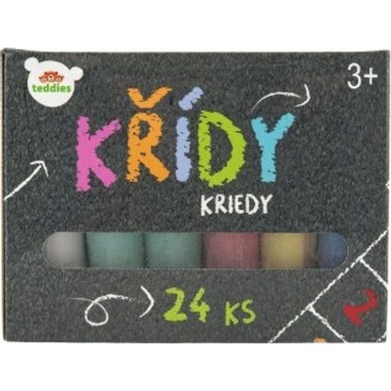 Křídy barevné chodníkové 24ks