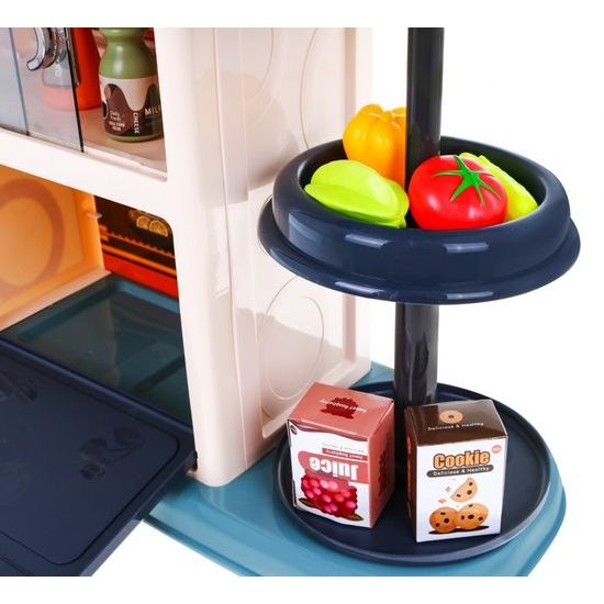 Majlo Toys dětská kuchyňka se zvuky a párou- šedá