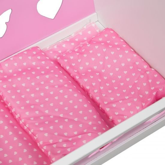 Ecotoys dřevěná postýlka pro panenky