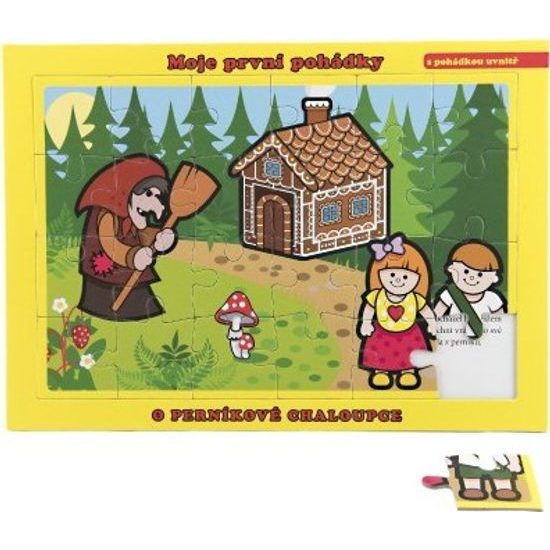 Puzzle deskové O Perníkové Chaloupce 24 dílků Moje první pohádky