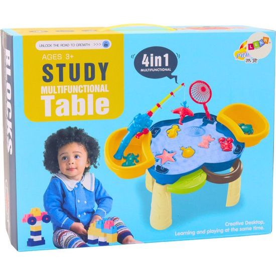 Multifunkční stůl 4v1 se stavebnici