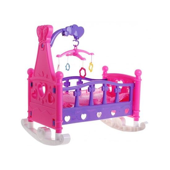 Postýlka pro panenku 2v1 Mammy Baby s kolotočem