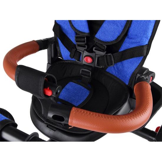 Dětská tříkolka Tiny Bike s otočným sedadlem 3v1 modrá