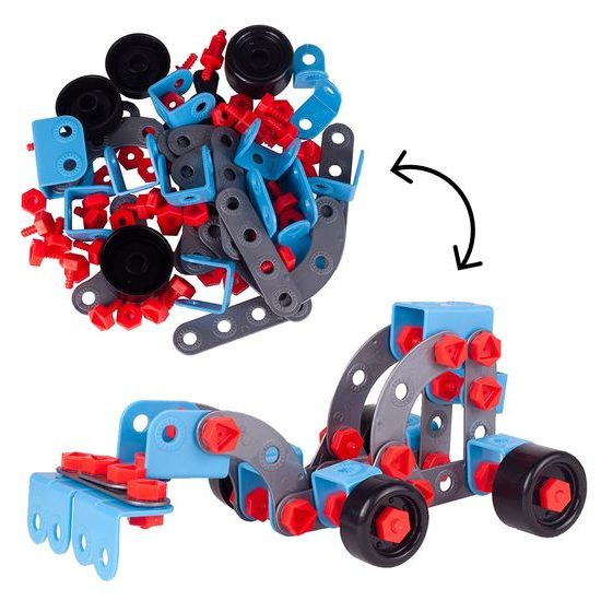 Konstrukční stavebnice s vrtačkou na baterie Junior Blocks 280 dílků