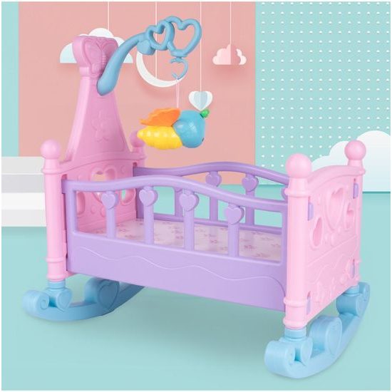 Postýlka pro panenku Rocking Bed s kolotočem