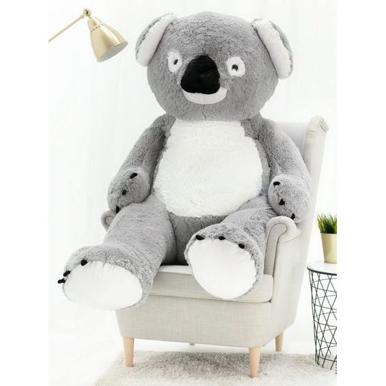 Plyšový medvěd Koala 160 cm šedá