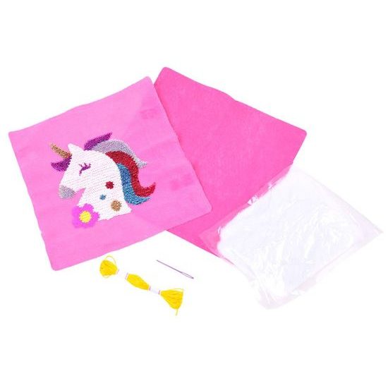 Sada na výrobu polštáře s jednorožcem Sequin Pillow