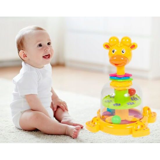 Rotující hračka pro nejmenší Giraffe Spinner