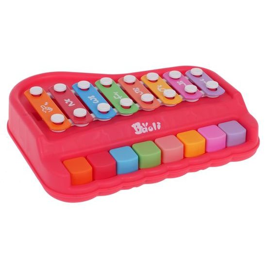 Cimbálky pro nejmenší Melody Piano - červené