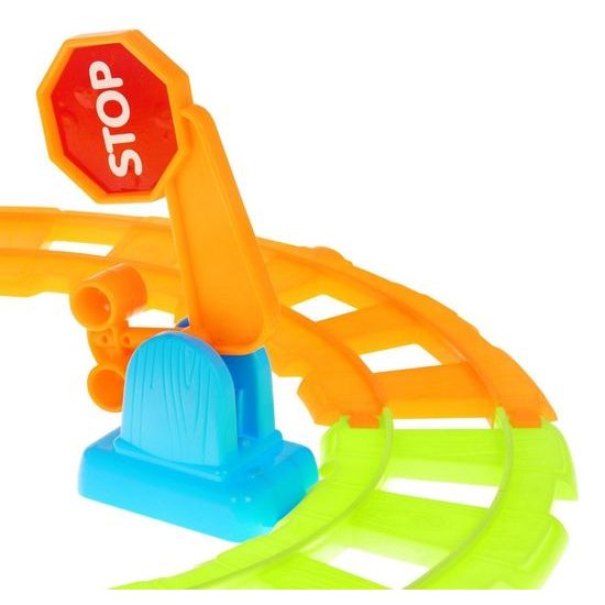 Veselý vláček pro nejmenší se světly a zvuky Dudu Train