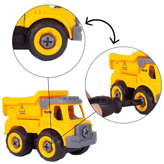 Sestava 4 šroubovacích autíček DIY Cars