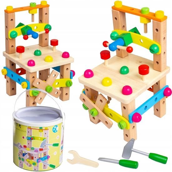 Doris dřevěná šroubovací židlička Working Chair