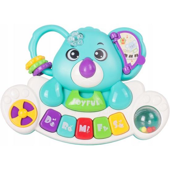 Interaktivní pianko pro nejmenší se světlem a zvukem Koala modrá