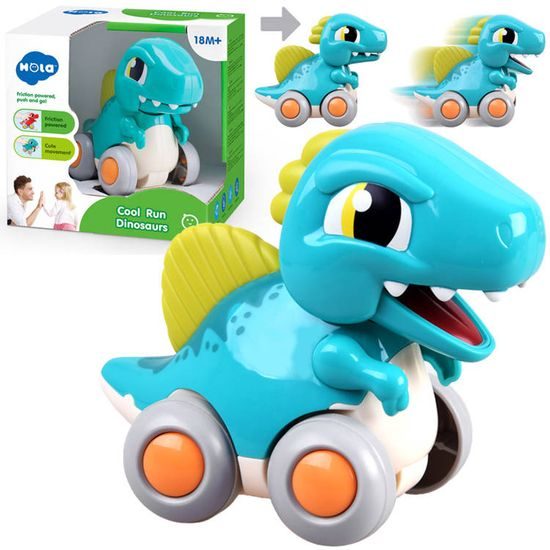 Huile Toys dinosaurus pro nejmenší na setrvačník - modrý