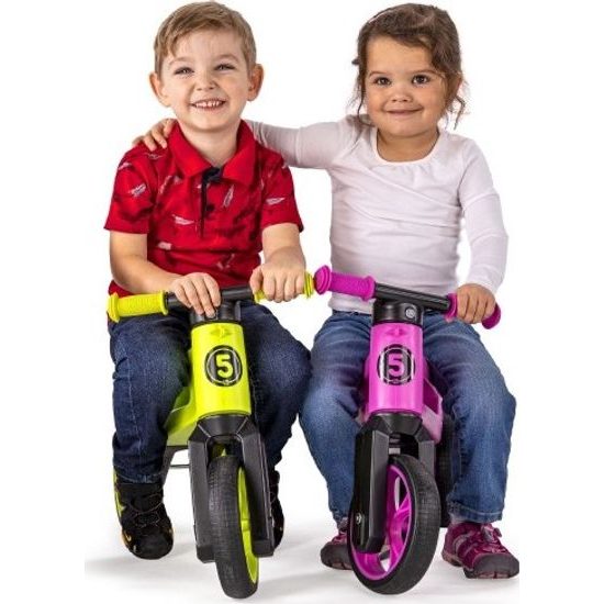 Odrážedlo FUNNY WHEELS Rider SuperSport zelené 2v1+popruh