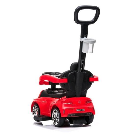 Baby Mix odrážedlo Mercedes AMG C63 s vodící tyčí 3v1 červené