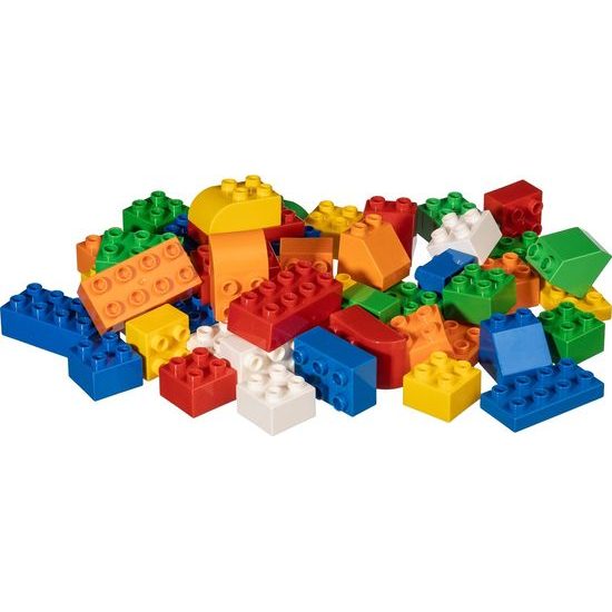 LW Toys Stavebnice pro nejmenší stavitele - JUNIOR KOSTKY 50 ks II.