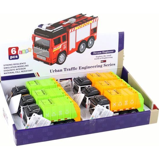 Dětský popelářský vůz 2 barvy