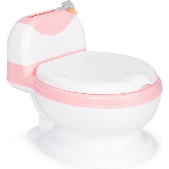 Ecotoys dětský nočník růžovo-bílý