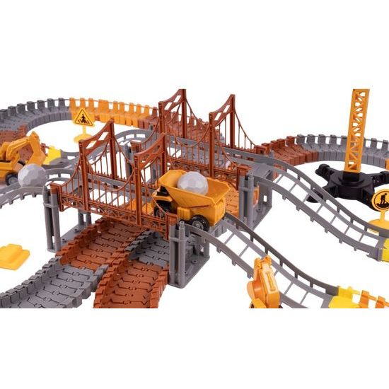 Autodráha s autíčkem na baterii a jeřábem 273 dílků City Truck