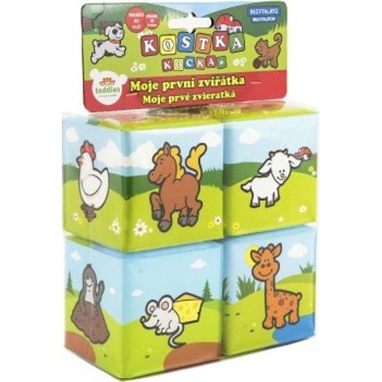 Kostky - Moje první zvířátka 4 ks