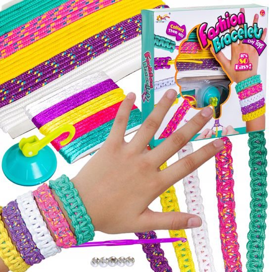Doris kreativní sada na výrobu provázkových náramků Fashion Bracelets