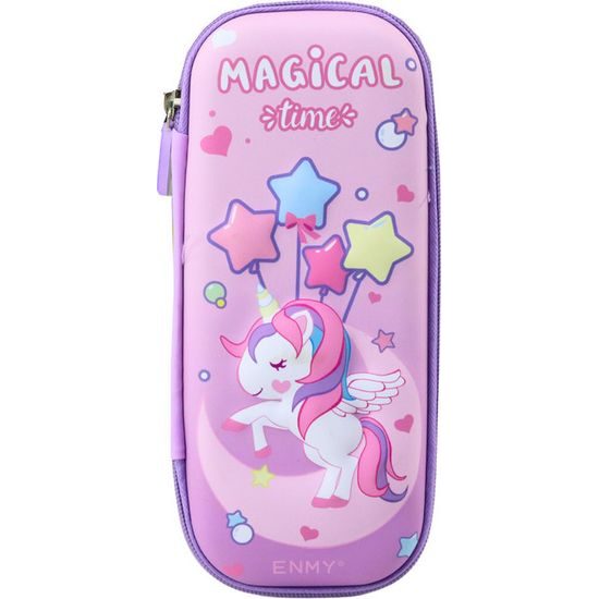 3D penál Unicorn, fialová