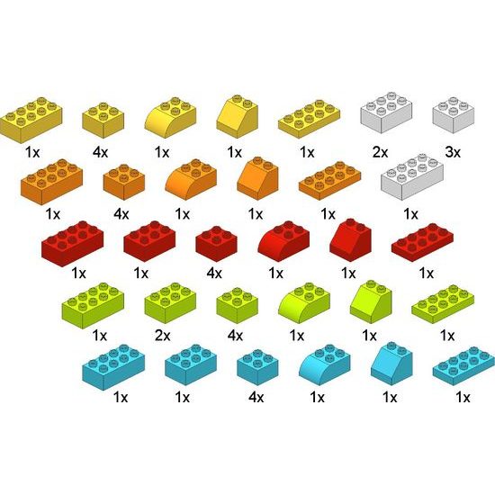 LW Toys Stavebnice pro nejmenší stavitele - JUNIOR KOSTKY 50 ks II.