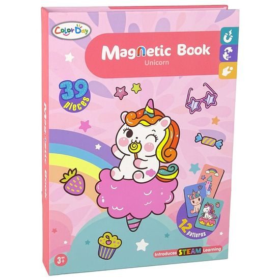 Magnetická ukládačka s jednorožci Color Day