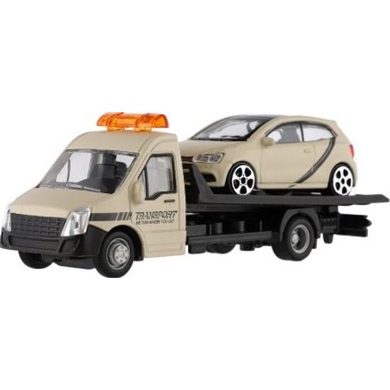Auto/kamion Bburago odtahovka + auto - mix 6 barev