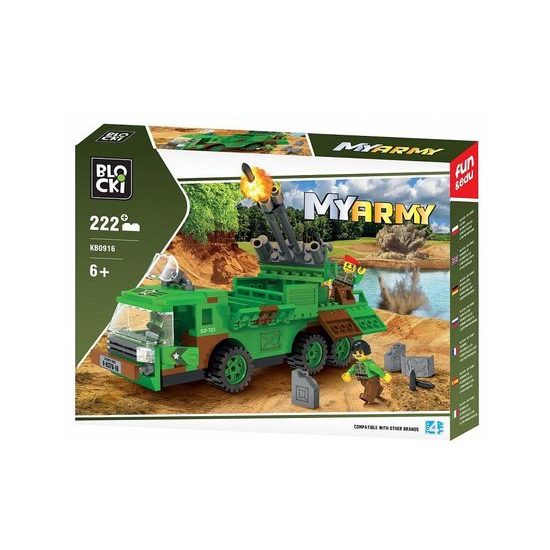 Blocki MyArmy stavebnice raketomet 222 dílků