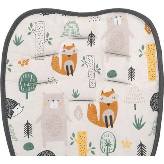 Sada podložky do kočárku deluxe lesní svět