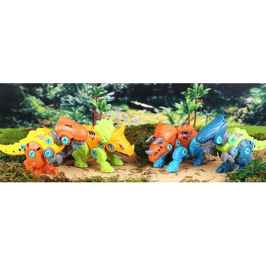 Šroubovací dinosauři s vrtačkou na baterie Take Apart