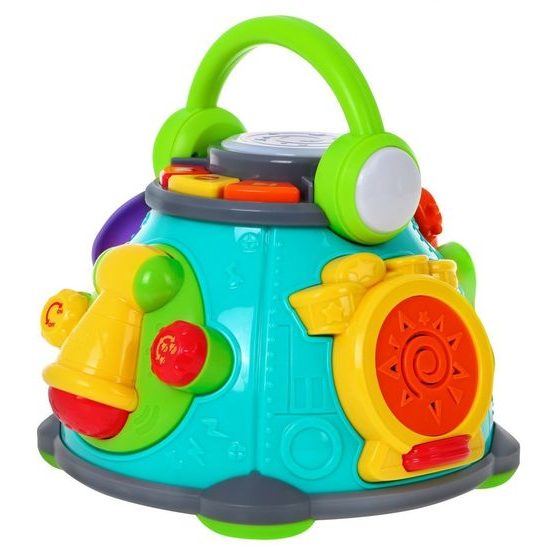 Huile Toys multifunkční bubínek pro nejmenší se světly a zvuky Little Karaoke