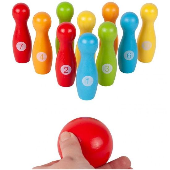 Dětské dřevěné kuželky Bowling Spill