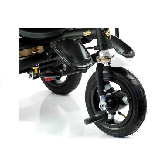 ROZBALENO Majlo Toys oboustranná tříkolka s nafukovacími koly PRO700 černá