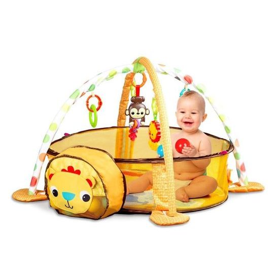 Ecotoys hrací deka s 30 míčky Lvíček