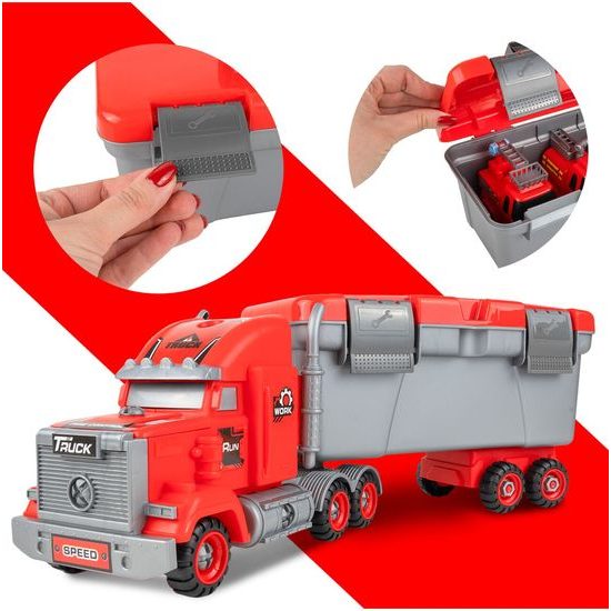 Šroubovací autíčko s kufříkem a 3 autíčky Fire Control