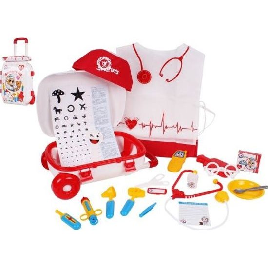 Sada doktor 21ks v plastovém kufříku na kolečkách