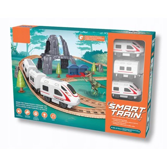Doris vláčkodráha na baterie s dinosaury Smart Train