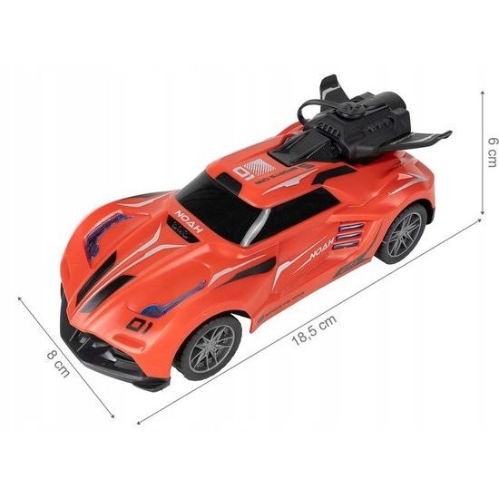 Autíčko na dálkové ovládání s kouřovým efektem Speed X 1:20 červené