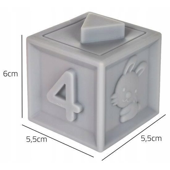 Senzorické kostky pro nejmenší Textured Blocks 12 kusů