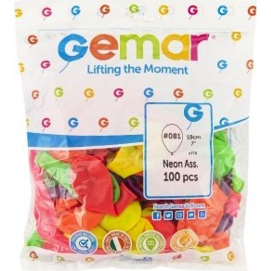 Balonky nafukovací párty neon 100 ks