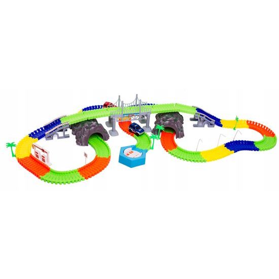 Doris dětská autodráha s autíčky na baterie 240 dílků GoGo Track