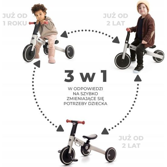 KINDERKRAFT 4TRIKE dětská skládací tříkolka 2v1 Sunflower Blue