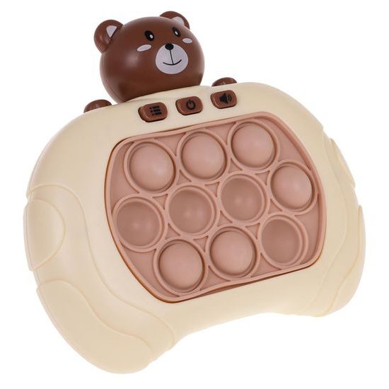 Senzoricka hra Pop It na baterie hnědá