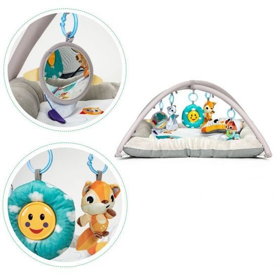 Ecotoys vzdělávací hrací deka se zvířátky Deluxe Gym