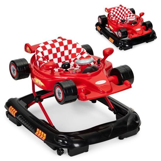Ecotoys dětské vzdělávací chodítko Formule - červené