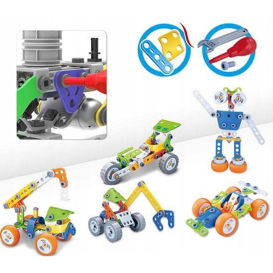 Konstrukční stavebnice 10v1 Build Play 167 dílků